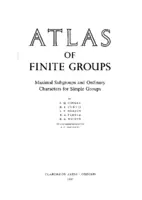 Atlas of simple Groups - JH Conway